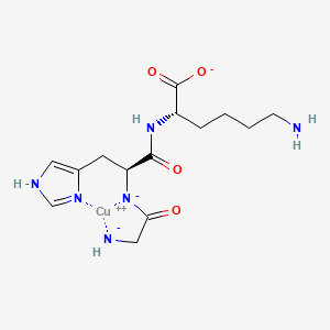 Chemical structure diagram of GHK-Cu