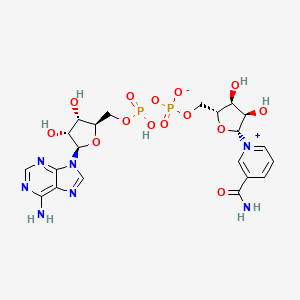 Chemical structure diagram of NAD+