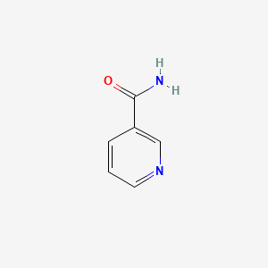 Chemical structure diagram of niacinamide