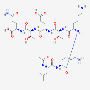 Chemical structure diagram of TB-500